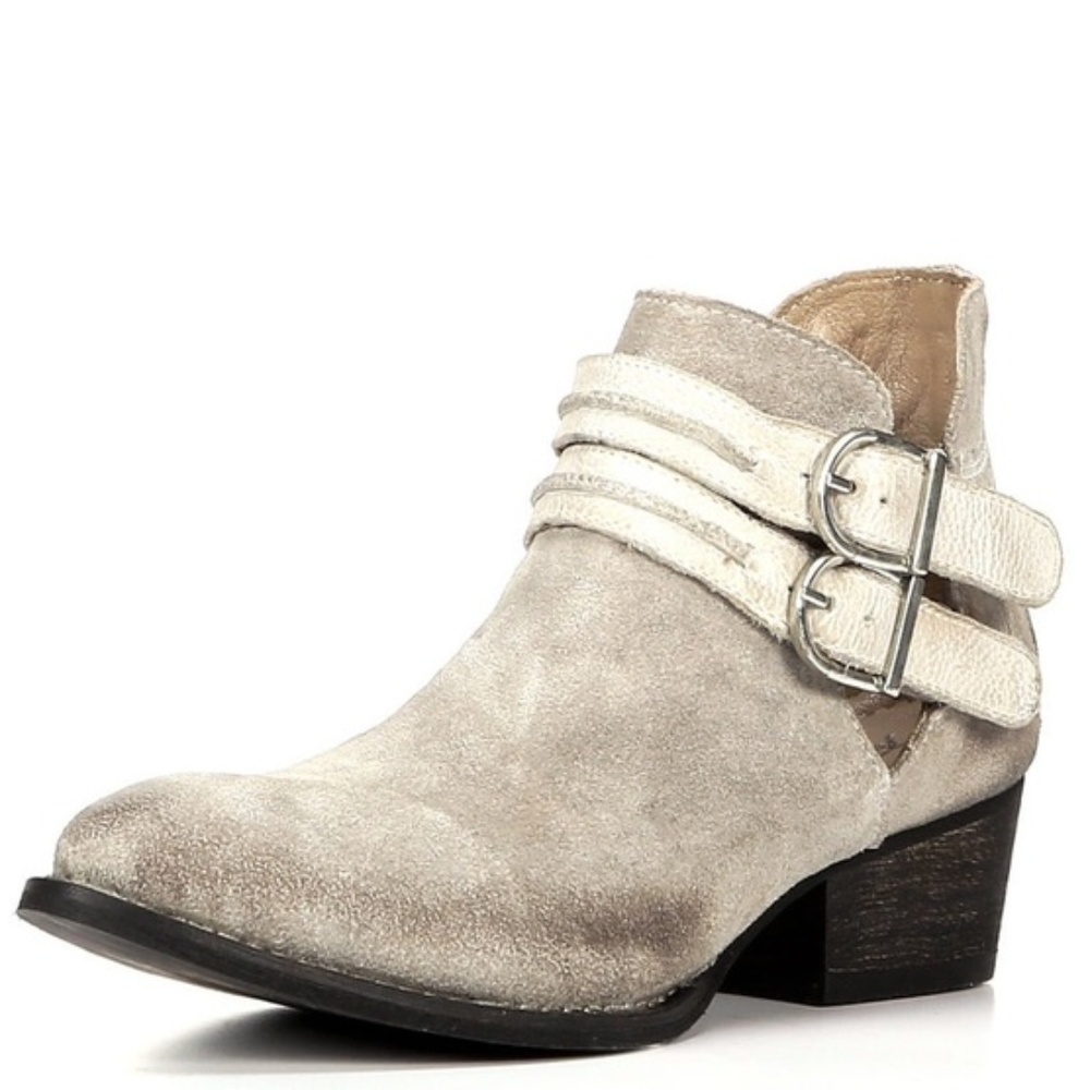 Suede and Leather Bootie (Size 6.5 | NWOT)